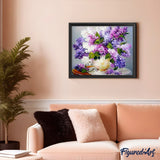 paint by numbers | Colorful Lavender | flowers intermediate | FiguredArt