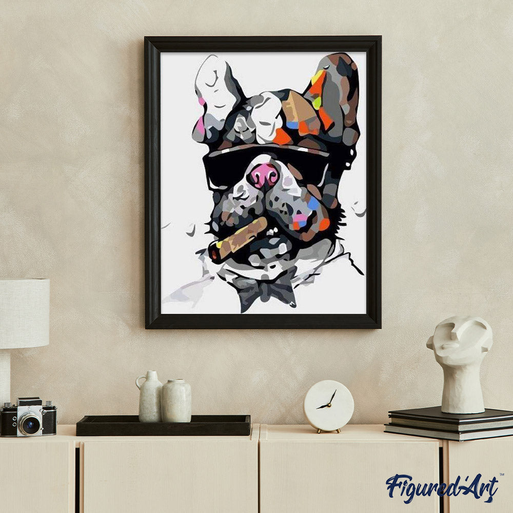 paint by numbers | Dog Businessman | animals dogs easy | FiguredArt