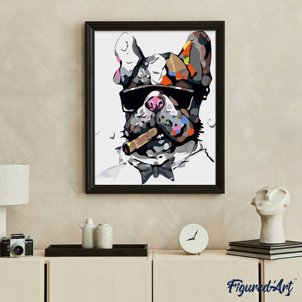 paint by numbers | Dog Businessman | animals dogs easy | FiguredArt
