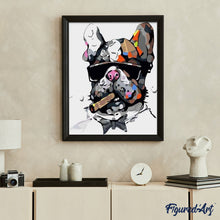 Load image into Gallery viewer, paint by numbers | Dog Businessman | animals dogs easy | FiguredArt