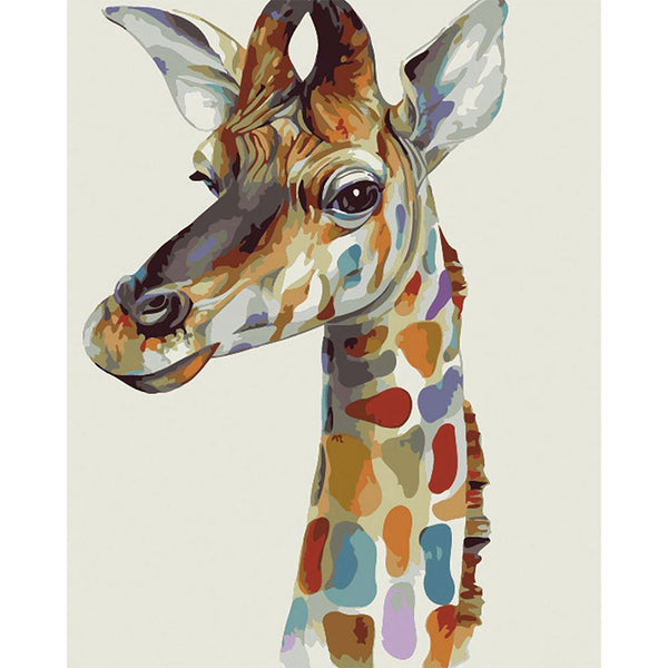 paint by numbers | Colorful Giraffe | animals easy giraffes | FiguredArt