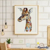 paint by numbers | Colorful Giraffe | animals easy giraffes | FiguredArt