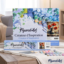 Load image into Gallery viewer, paint by numbers | Ancien vase and Red Flowers | flowers intermediate | FiguredArt