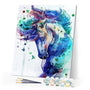 paint by numbers | Horse in Blue | animals easy horses | FiguredArt