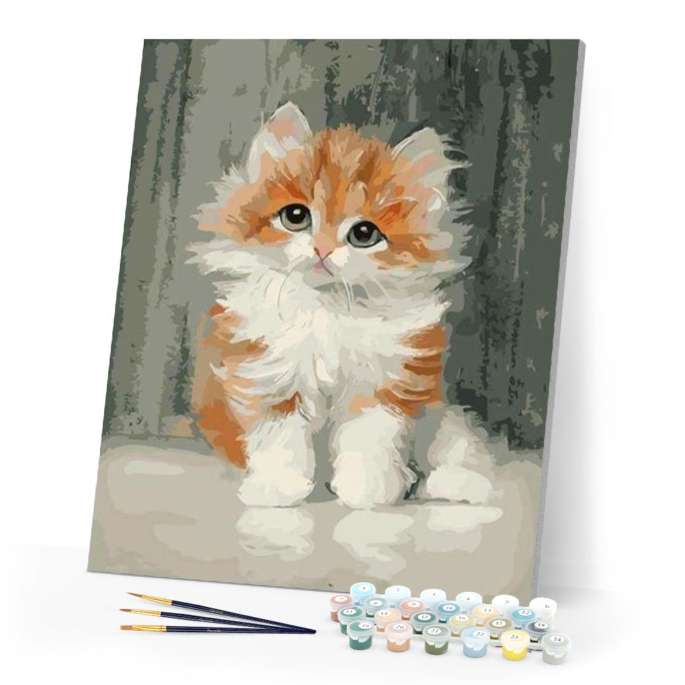 paint by numbers | Cute Little Cat | animals cats easy | FiguredArt