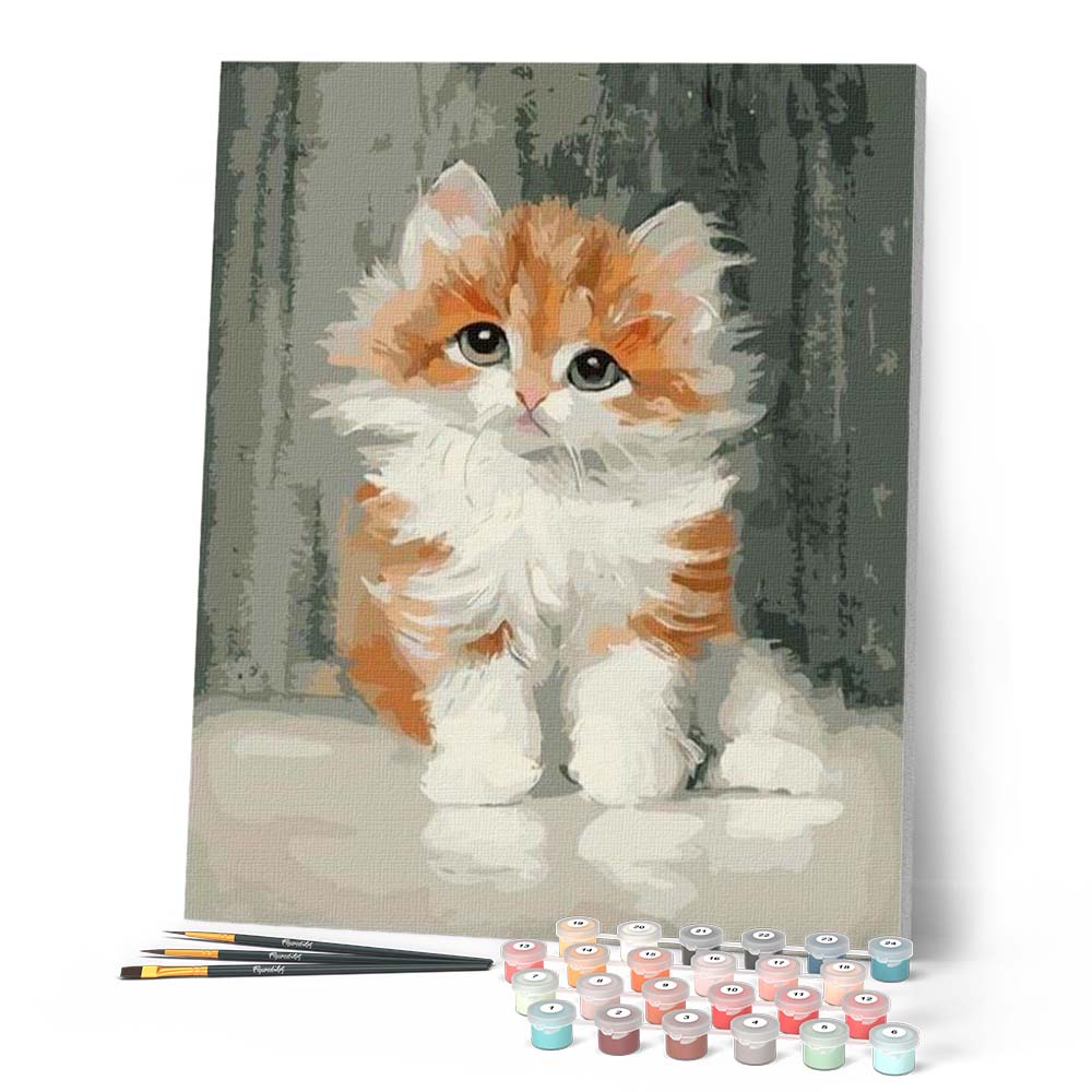 Paint by numbers - Cute Little Cat – Figured'Art