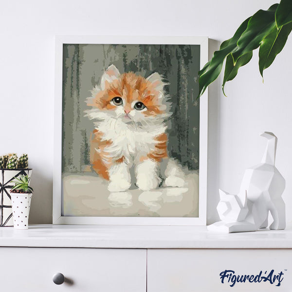 paint by numbers | Cute Little Cat | animals cats easy | FiguredArt