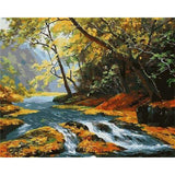 paint by numbers | Clear River in the Forest | advanced landscapes | FiguredArt