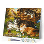 paint by numbers | Four Cats | animals cats intermediate | FiguredArt