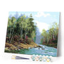 paint by numbers | Spring River | advanced landscapes | FiguredArt