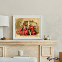 Load image into Gallery viewer, paint by numbers | Basket Of Roses | easy flowers | FiguredArt