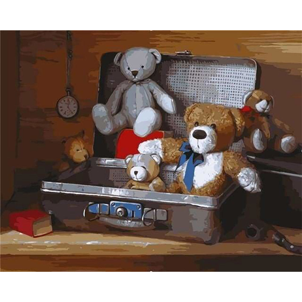 paint by numbers | Teddy Bears | bears intermediate | FiguredArt