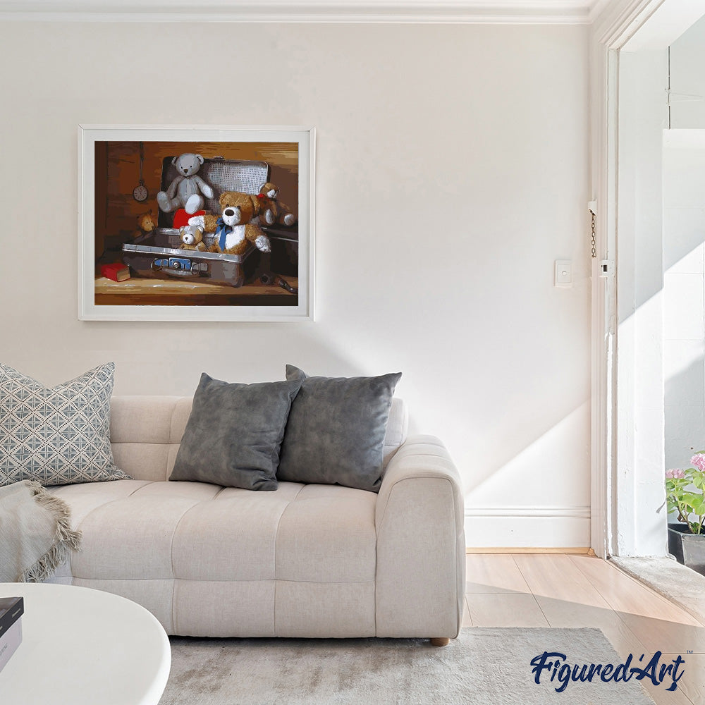 paint by numbers | Teddy Bears | bears intermediate | FiguredArt