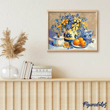 Load image into Gallery viewer, paint by numbers | Flowers and Orange | butterflies easy flowers | FiguredArt