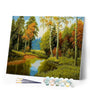 paint by numbers | Wild River Waterfall | advanced landscapes | FiguredArt