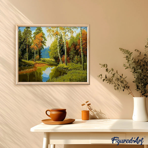 paint by numbers | Wild River Waterfall | advanced landscapes | FiguredArt