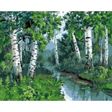 paint by numbers | Poplars | advanced landscapes | FiguredArt