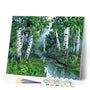 paint by numbers | Poplars | advanced landscapes | FiguredArt