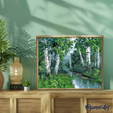 paint by numbers | Poplars | advanced landscapes | FiguredArt