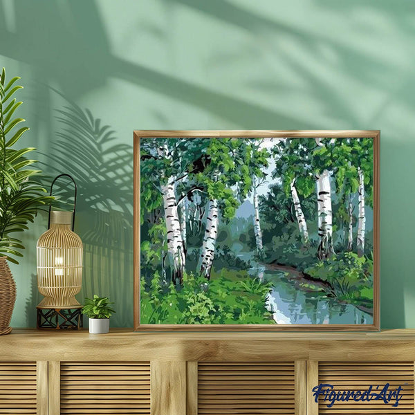 paint by numbers | Poplars | advanced landscapes | FiguredArt