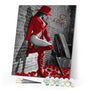 paint by numbers | Woman with Red Leather boots | advanced nude | FiguredArt