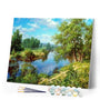 paint by numbers | River Landscape | advanced landscapes | FiguredArt