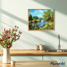Load image into Gallery viewer, paint by numbers | River Landscape | advanced landscapes | FiguredArt