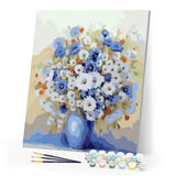 paint by numbers | Vertical Vase | advanced flowers | FiguredArt