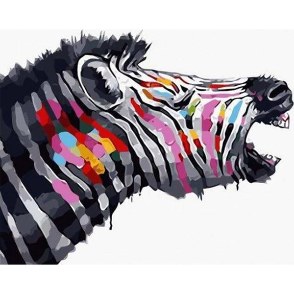 paint by numbers | Zebra with Colors | animals easy zebras | FiguredArt