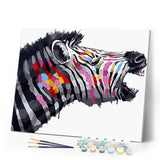 paint by numbers | Zebra with Colors | animals easy zebras | FiguredArt
