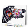 paint by numbers | Zebra with Colors | animals easy zebras | FiguredArt