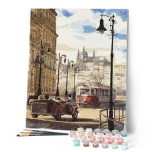 Load image into Gallery viewer, paint by numbers | Prague street | cities intermediate | FiguredArt