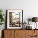 paint by numbers | Prague street | cities intermediate | FiguredArt