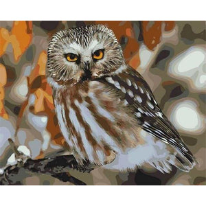 paint by numbers | Gray Owl | animals intermediate owls | FiguredArt