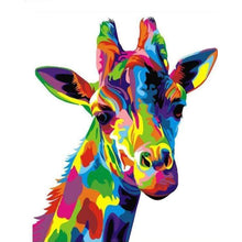 Load image into Gallery viewer, paint by numbers | Giraffe Pop Art | animals beginners easy giraffes Pop Art | FiguredArt