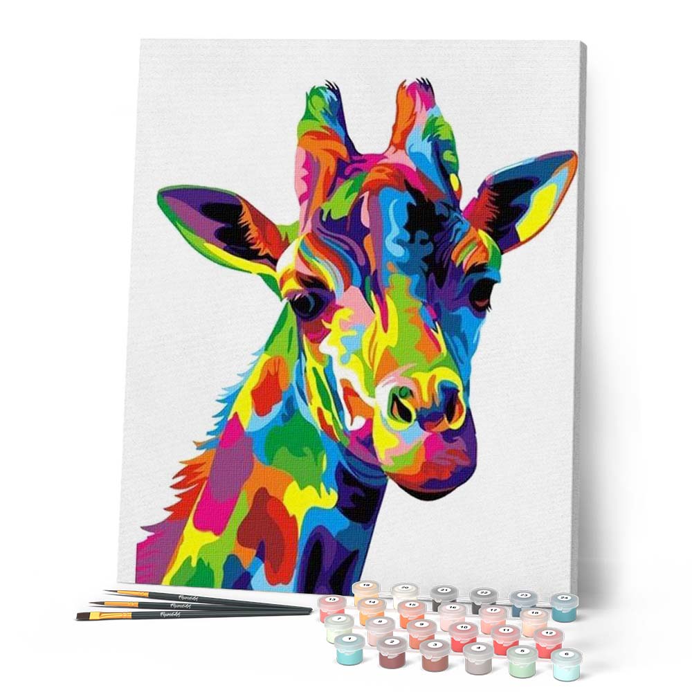 Paint by numbers - Giraffe Pop Art – Figured