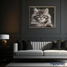 Load image into Gallery viewer, paint by numbers | Small Cat | advanced animals cats | FiguredArt