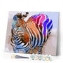 paint by numbers | Rainbow Zebra | animals easy zebras | FiguredArt