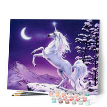 Load image into Gallery viewer, paint by numbers | Unicorn and Moon | advanced animals unicorns | FiguredArt