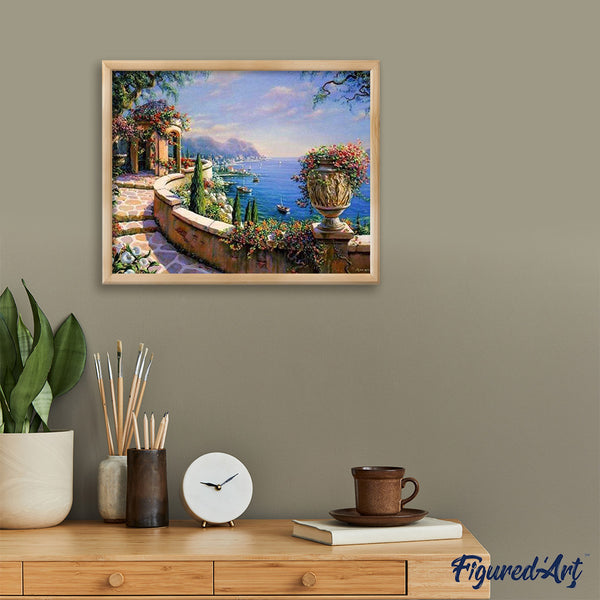 paint by numbers | Lake view in Summer | intermediate landscapes | FiguredArt