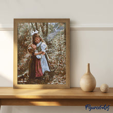 Load image into Gallery viewer, paint by numbers | Two Sisters | advanced portrait romance | FiguredArt