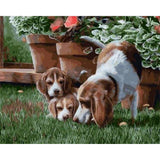 paint by numbers | Tree Dogs | advanced animals dogs | FiguredArt