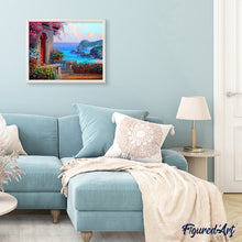 Load image into Gallery viewer, paint by numbers | Seaside in Greece | advanced landscapes | FiguredArt