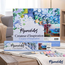 Load image into Gallery viewer, paint by numbers | Seaside in Greece | advanced landscapes | FiguredArt