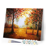 paint by numbers | Forest in Autumn | advanced landscapes | FiguredArt