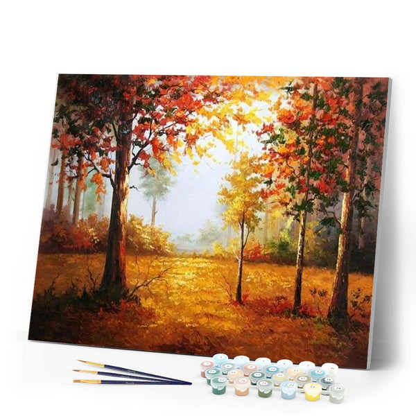 paint by numbers | Forest in Autumn | advanced landscapes | FiguredArt