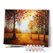 Load image into Gallery viewer, paint by numbers | Forest in Autumn | advanced landscapes | FiguredArt