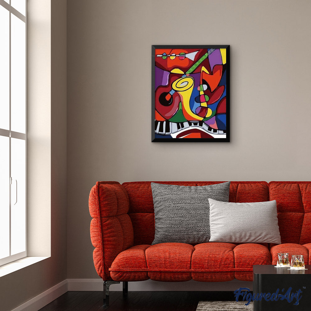 paint by numbers | Jazz Band | abstract easy | FiguredArt