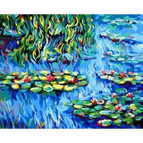 paint by numbers | Lilies in the water | intermediate landscapes | FiguredArt