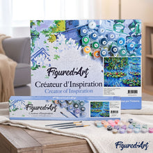 Load image into Gallery viewer, paint by numbers | Lilies in the water | intermediate landscapes | FiguredArt